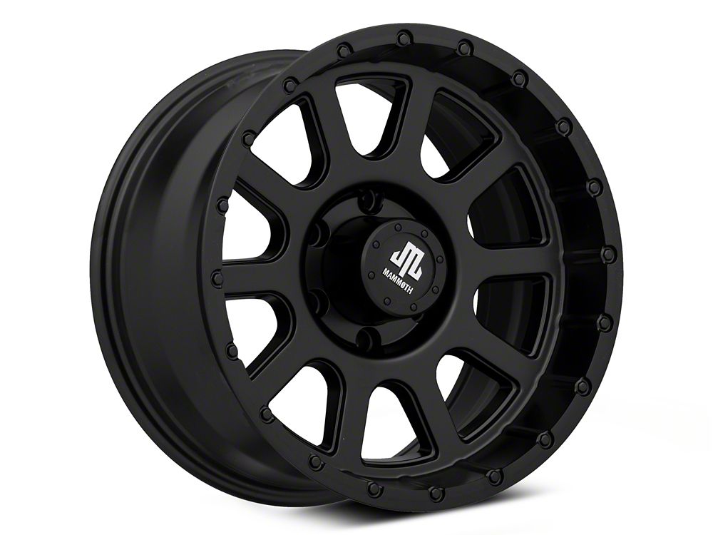 Mammoth 10 Hole Matte Black 6-Lug Wheel; 17x9; -6mm Offset (19-24 ...