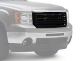 Upper Replacement Grille; Matte Black (07-13 Sierra 1500)