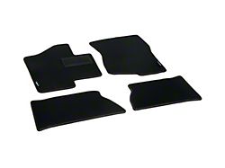 Custom Fit Front and Rear Floor Liners; Black (07-13 Sierra 1500 Extended Cab)