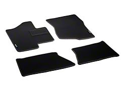 Custom Fit Front and Rear Floor Liners; Black (07-13 Sierra 1500 Crew Cab)
