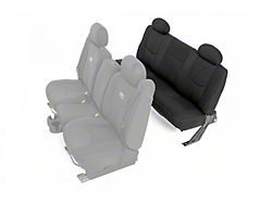 Rough Country Neoprene Rear Seat Covers; Black (99-06 Sierra 1500 Extended Cab)