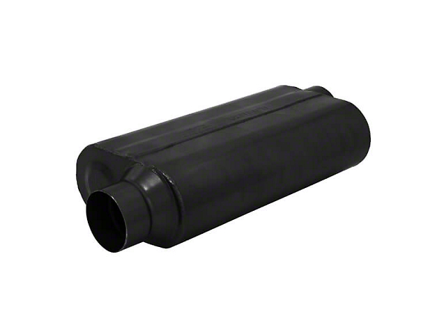 Flowmaster 50 Series HD Offset/Offset Oval Muffler; 3.50-Inch Inlet/3.50-Inch Outlet (Universal; Some Adaptation May Be Required)