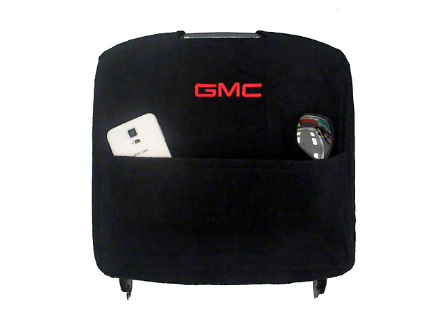 Center Console Cover with GMC Logo; Black (14-18 Sierra 1500 w/ Bucket Seats)
