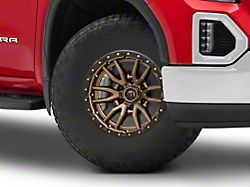 Fuel Wheels Rebel Matte Bronze with Black Bead Ring 6-Lug Wheel; 17x9; -12mm Offset (19-26 Sierra 1500)