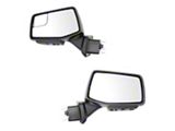 Powered Heated Memory Power Folding Mirrors with Puddle Lights, Spotter Glass and Temperature Sensor; Textured Black (19-26 Sierra 1500)