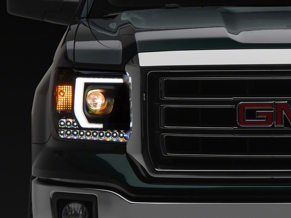 Raxiom Axial Series Projector Headlights; Black Housing; Clear 