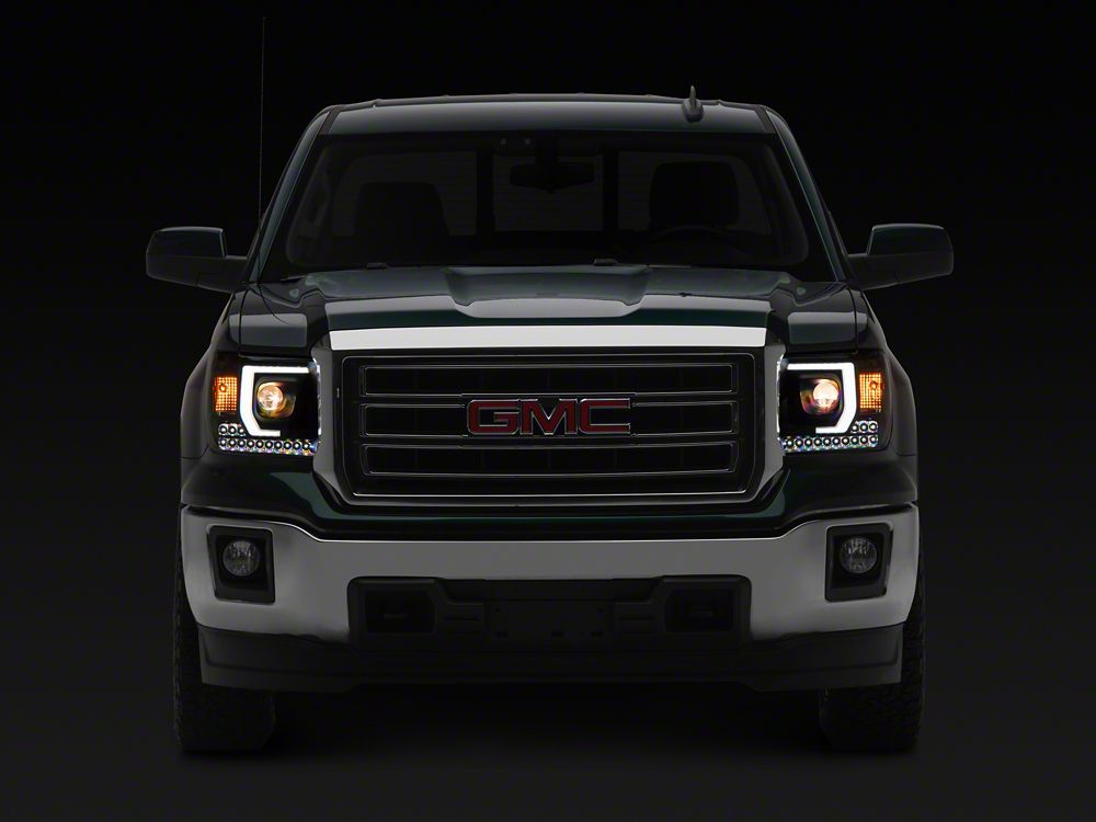 Raxiom Axial Series Projector Headlights; Black Housing; Clear 