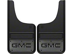 12-Inch x 23-Inch Mud Flaps with GMC Logo; Front or Rear (Universal; Some Adaptation May Be Required)
