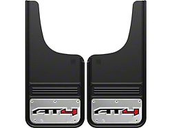 12-Inch x 26-Inch Mud Flaps with AT4 Logo; Front or Rear (Universal; Some Adaptation May Be Required)