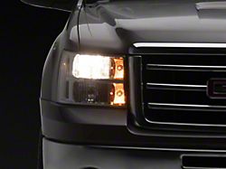 Headlights with Clear Corners; Chrome Housing; Clear Lens (07-13 Sierra 1500)