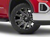 Fuel Wheels Contra Gloss Black Milled 6-Lug Wheel; 22x12; -43mm Offset (19-26 Sierra 1500)