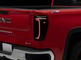 DRL LED Tail Lights; Black Housing; Smoked Lens (19-26 Sierra 1500 w/ Factory LED Tail Lights)