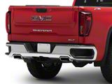 Rear Bumper; Pre-Drilled for Backup Sensors; Chrome (19-26 Sierra 1500 w/ Factory Dual Exhaust)
