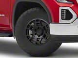 AGP Wheels Pro Matte Black 6-Lug Wheel; 17x8; 5mm Offset (19-26 Sierra 1500)