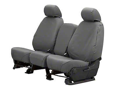 Husky Super Duty Heavy Duty Front Row Seat Cover Taupe 01153 17
