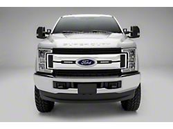 ZRoadz Two 6-Inch LED Light Bars with Upper Grille Mounting Brackets; Black (17-19 F-250 Super Duty XLT)