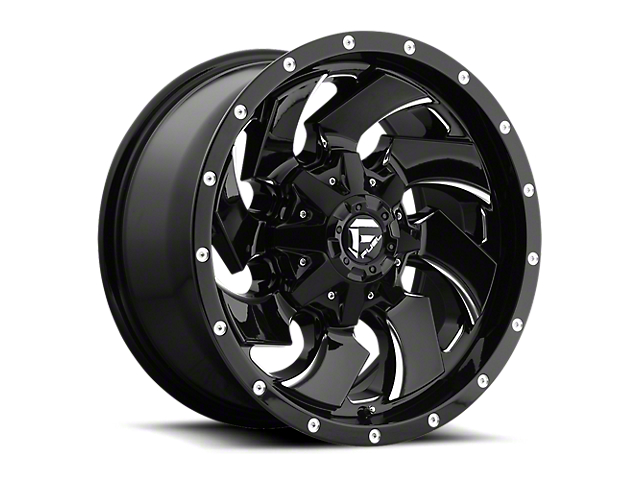 Fuel Wheels Cleaver Gloss Black Milled 8-Lug Wheel; 18x9; 1mm Offset (11-16 F-350 Super Duty SRW)