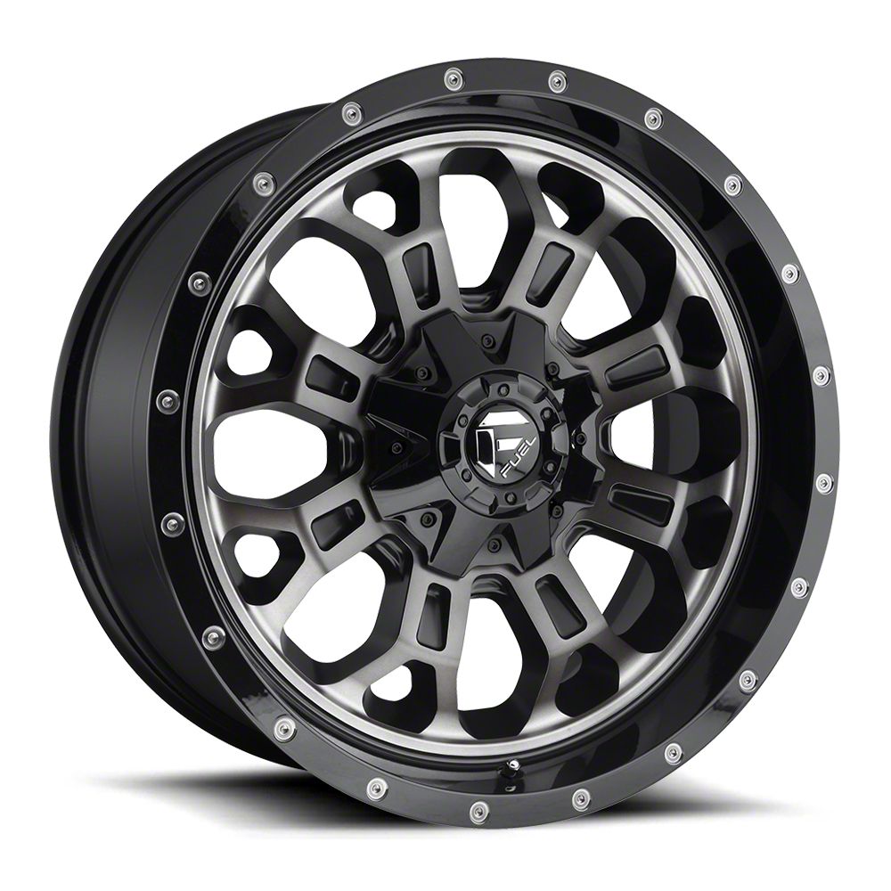 Fuel Wheels F250 Super Duty Crush Matte Black Machined 8Lug Wheel