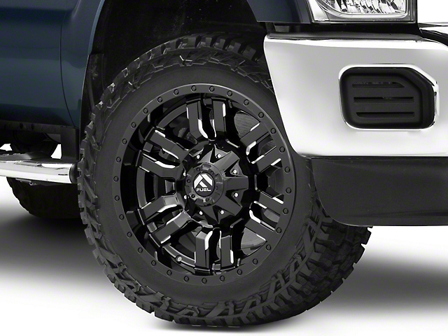 Fuel Wheels Sledge Gloss Black Milled 8-Lug Wheel; 20x10; -18mm Offset (11-16 F-350 Super Duty SRW)