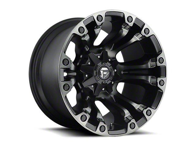 Fuel Wheels Vapor Matte Black Double Dark Tint 8-Lug Wheel; 18x9; 1mm Offset (11-16 F-350 Super Duty SRW)