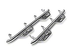 N-Fab Cab Length Podium Nerf Side Step Bars; Polished Stainless (17-26 F-250 Super Duty SuperCab)