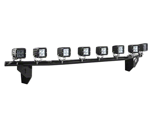 N-Fab Front Light Mount Bar with Multi-Mount; Gloss Black (17-22 F-350 Super Duty)
