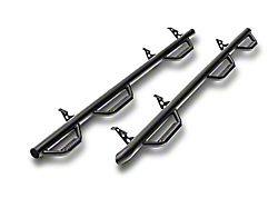 N-Fab Wheel 2 Wheel Bed Access Nerf Side Step Bars; Textured Black (17-26 F-250 Super Duty DRW SuperCrew w/ 8-Foot Bed)
