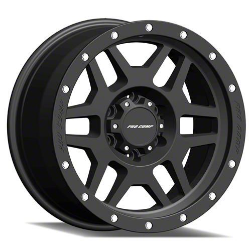 Pro Comp Wheels Super Duty Phaser Satin Black 8-Lug Wheel - 18x9; 0mm ...