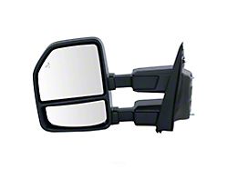 Powered Heated Towing Mirror with Blindspot Detection; Driver Side (17-18 F-250/F-350 Super Duty)