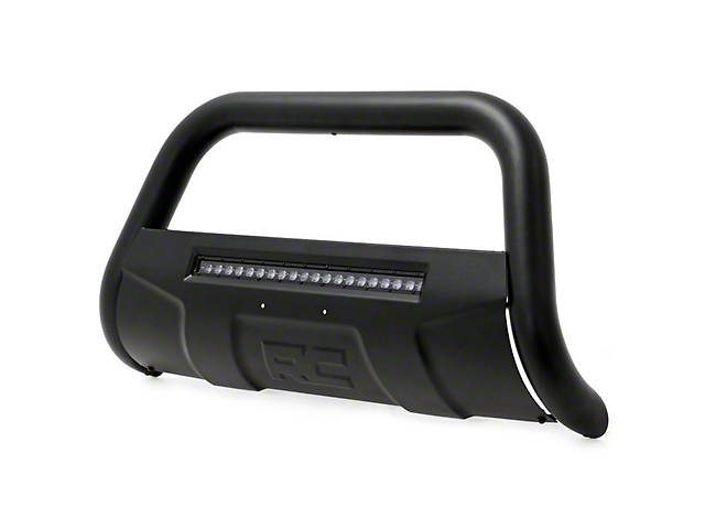 Rough Country Bull Bar with 20-Inch LED Light Bar; Black (11-16 F-350 Super Duty)