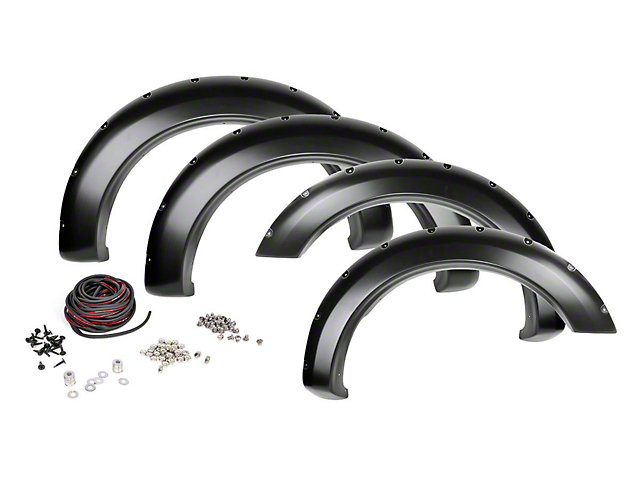 Rough Country Pocket Fender Flares; Unpainted (11-16 F-350 Super Duty)