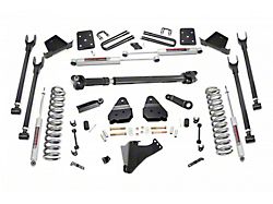 Rough Country 6-Inch 4-Link Suspension Lift Kit with Front Driveshaft and Premium N3 Shocks (17-22 4WD 6.7L Powerstroke F-250/F-350 Super Duty SRW w/ 4 in. Rear Axle & w/ Factory Overload Springs)