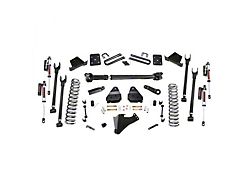 Rough Country 6-Inch 4-Link Suspension Lift Kit with Front Driveshaft and Vertex Reservoir Shocks (17-22 4WD 6.7L Powerstroke F-250/F-350 Super Duty SRW w/ 3.5 in. Rear Axle & w/o Factory Overload Springs)