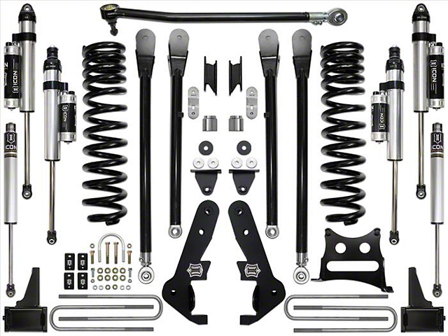 ICON Vehicle Dynamics 4.50-Inch Suspension Lift System; Stage 5 (17-19 4WD 6.7L Powerstroke F-350 Super Duty)