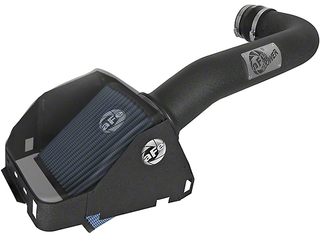 AFE Magnum FORCE Stage 2 Cold Air Intake with Pro 5R Oiled Filter; Black (17-19 6.2L F-350 Super Duty)