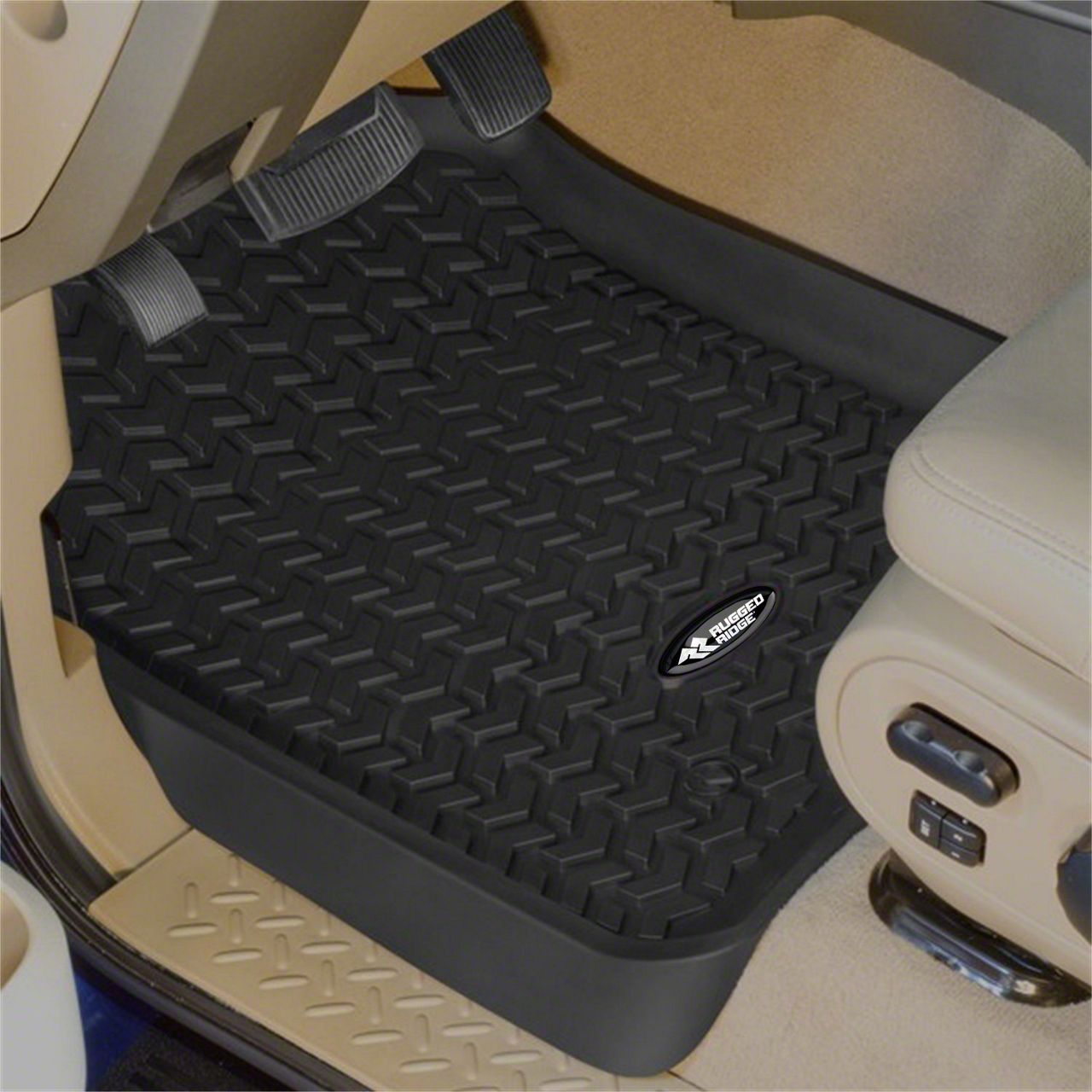 Rugged Ridge Super Duty All-Terrain Front Floor Mats - Black 82902.30 ...