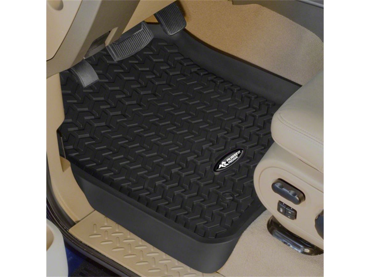 Rugged Ridge Super Duty All Terrain Front Floor Mats Black