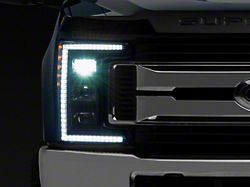 Morimoto XB Hybrid LED Headlights; Black Housing; Clear Lens (17-19 F-250 Super Duty w/ Factory Halogen Headlights)