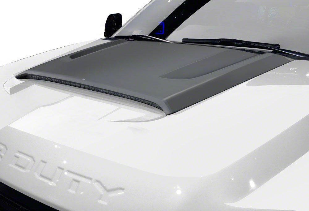 Air Design F-250 Super Duty Hood Scoop; Unpainted FO23A01PR (17-22 F ...