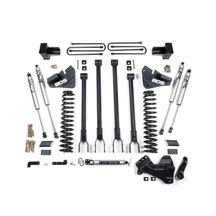 BDS F-250 Super Duty 4-Inch 4-Link Suspension Lift Kit with Fox Shocks ...