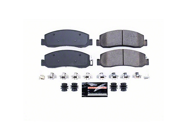 PowerStop Z23 Evolution Sport Carbon-Fiber Ceramic Brake Pads; Front Pair (2011 F-350 Super Duty)