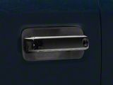 Chrome Delete Door Handle Snap-On Covers; Gloss Black (17-22 F-250 Super Duty)