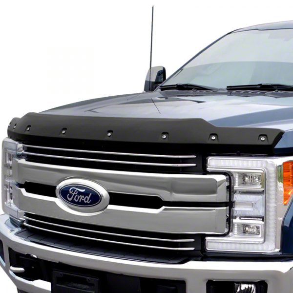 F Super Duty Premium Bolt On Look Hood Deflector Textured F