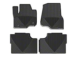 Weathertech All-Weather Front and Rear Rubber Floor Mats; Black (17-22 F-250 Super Duty SuperCrew)