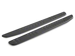 7.25-Inch Wide Flat Running Boards; Textured Black (15-22 F-150 SuperCrew)