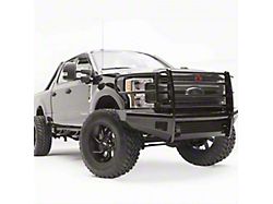 Fab Fours Black Steel Ranch Front Bumper with Full Guard; Matte Black (17-22 F-250 Super Duty)