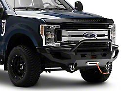 Fab Fours Matrix Front Bumper with Pre-Runner Guard and D-Ring Mounts; Matte Black (17-22 F-250 Super Duty)