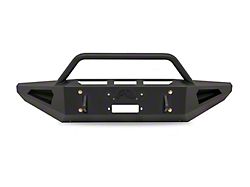 Fab Fours Red Steel Front Bumper with Pre-Runner Guard; Matte Black (17-22 F-250 Super Duty)