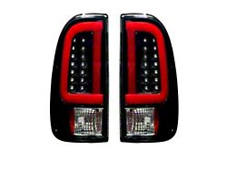 OLED Tail Lights; Black Housing; Smoked Lens (11-16 F-250 Super Duty)