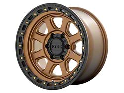 KMC Chase Matte Bronze with Black Lip 8-Lug Wheel; 20x9; 18mm Offset (11-16 F-250 Super Duty)
